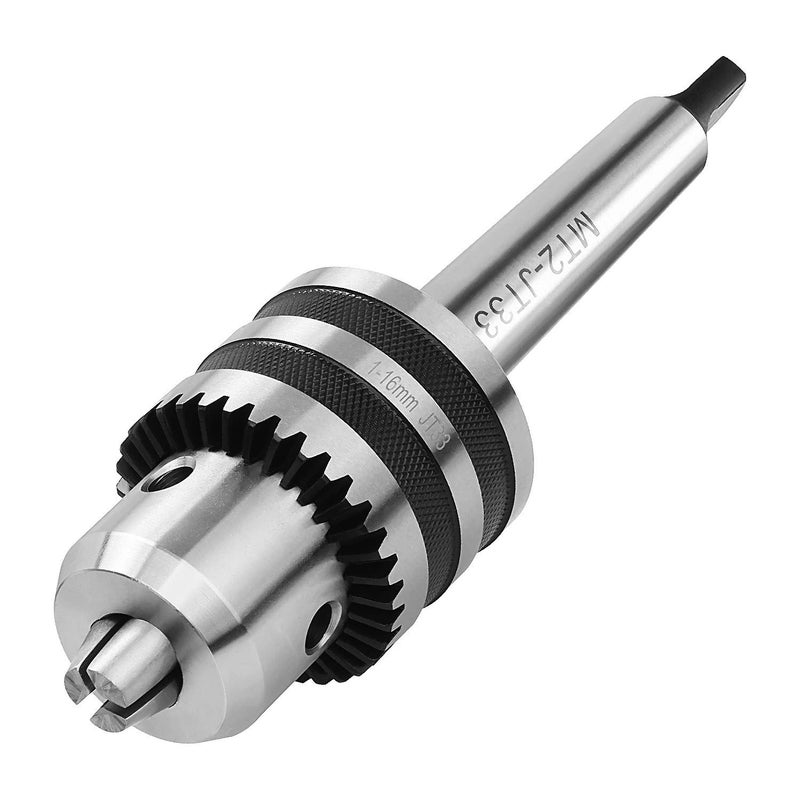 CBTONE 1/32"- 5/8" Heavy Duty Drill Chuck with Chuck Key and MT2 Shank - Image 4